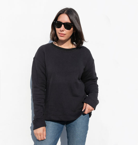 premium basic sweatshirt black
