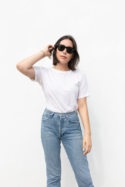 premium basic tee white